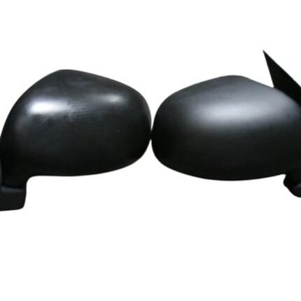 A sleek, modern side mirror with a smooth black finish. The mirror features a slightly curved, aerodynamic outer shell and a large, flat reflective glass surface. The mounting base is shown clearly, highlighting the specific three-point attachment design used for the 660cc Alto.